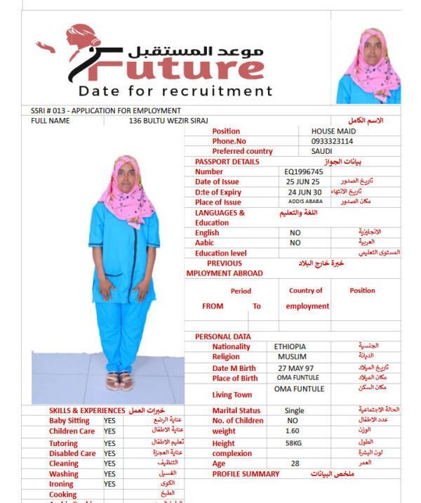 BULTU WEZIR SIRAJ - EQ1996745