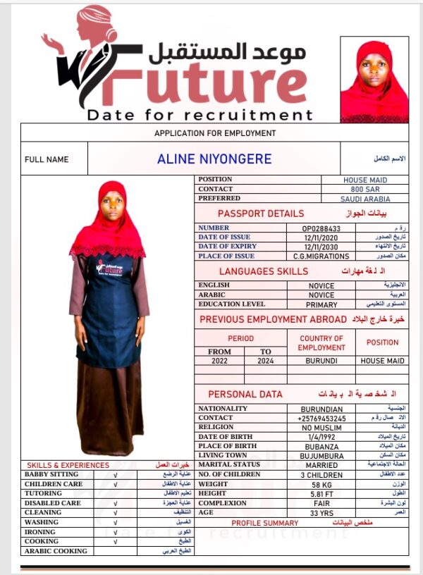 OP0288433 - ALINE NIYONGERE