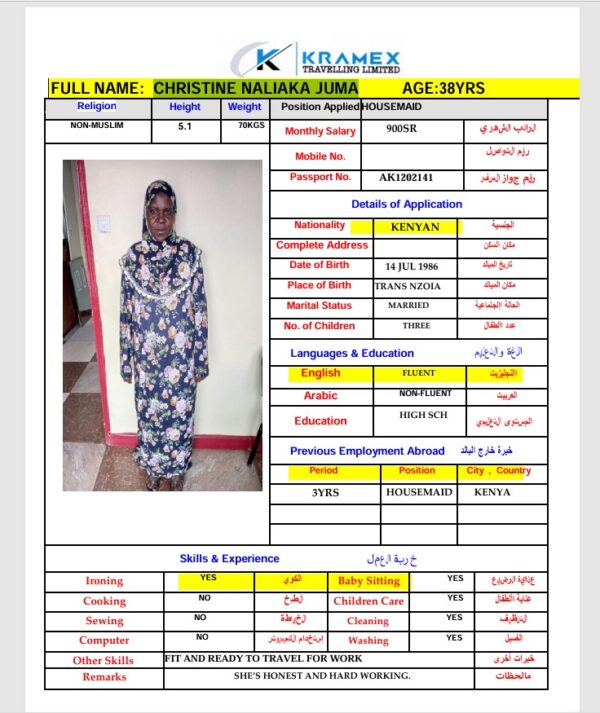 Ak1202141 - CHRISTINE NALIAKA JUMA