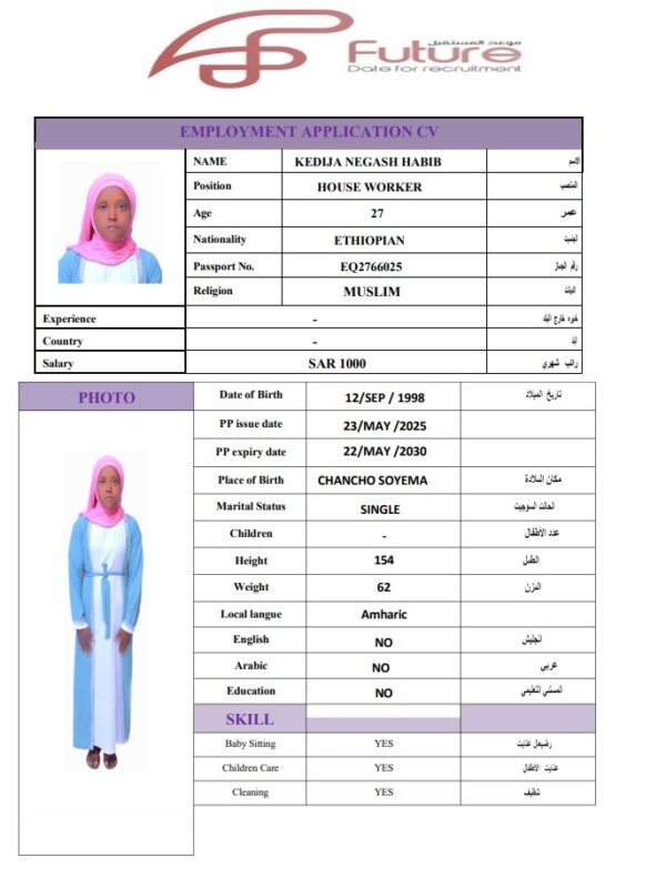 KEDIJA NEGASH   EQ2766025