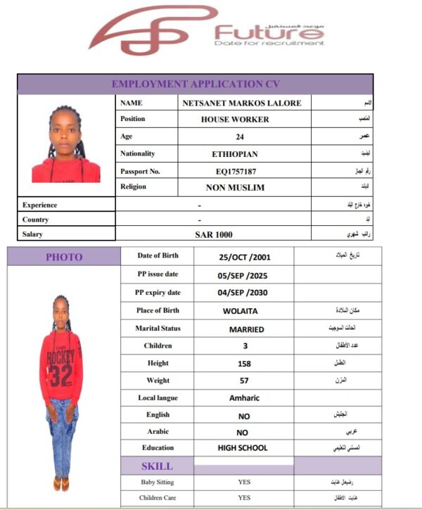 NETSANET MARKOS EQ1757187