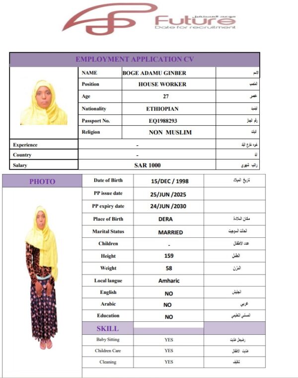 BOGE ADAMU GINBER   EQ1988293