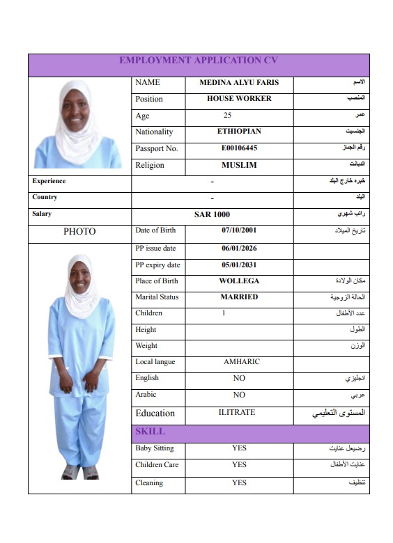 MEDINA ALYU FARIS   E00106445