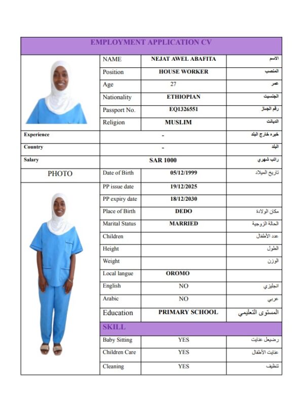 NEJAT AWEL ABAFITA   EQ1326551