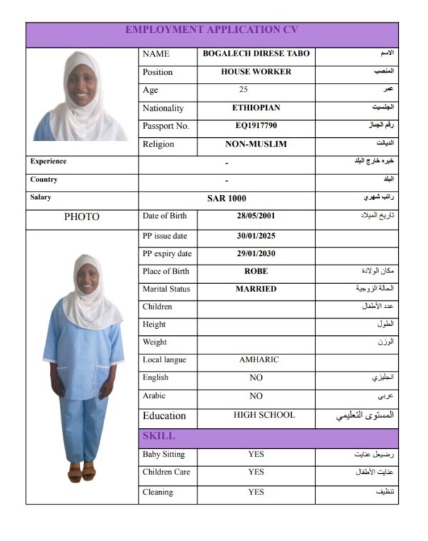 BOGALECH DIRESE TABO   EQ1917790
