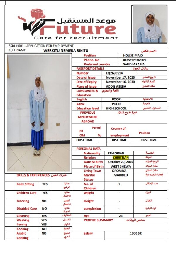 WERKITU NEMERA RIKITU   EQ2690514