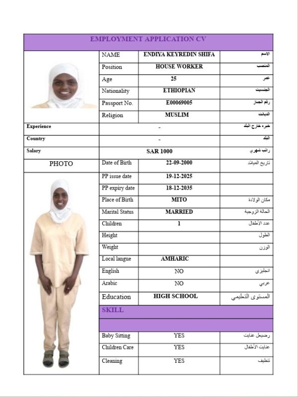 ENDIYA KEYREDIN SHIFA E00069005