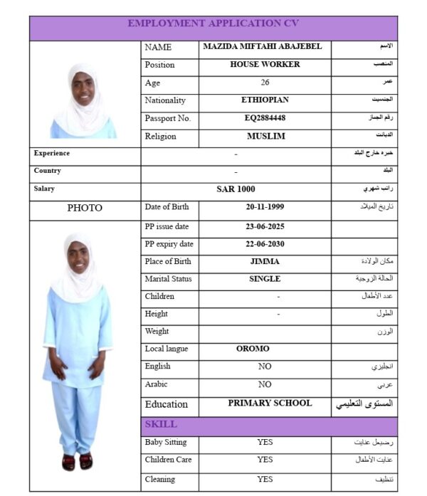 MAZIDA MIFTAHI ABAJEBEL    EQ2884448