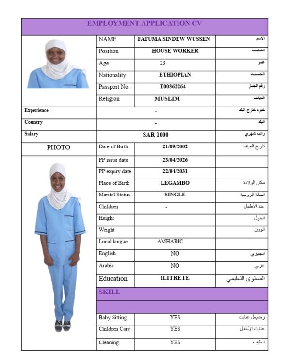 FATUMA SINDEW WUSSEN E00362264