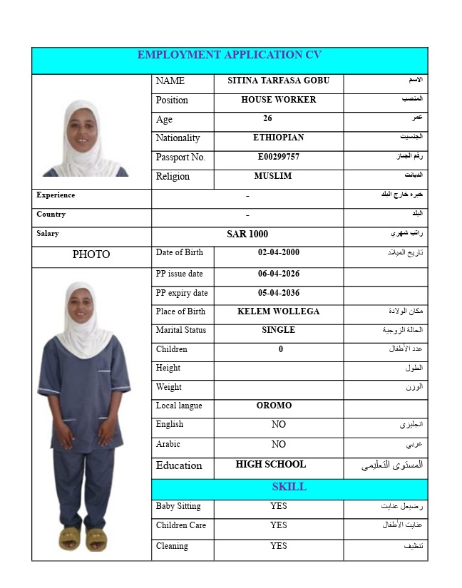 SITINA TARFASA GOBU - E00299757 - SITINA TARFASA GOBU E00299757