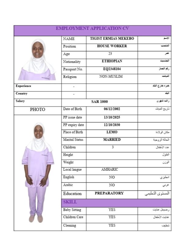 TIGIST ERMIAS MEKEBO    EQ2348104 