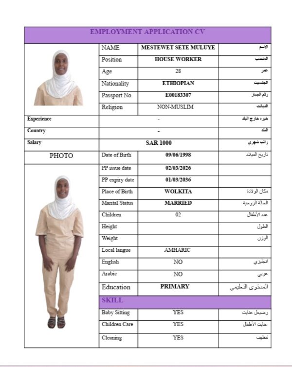 MESTEWET SETE MULUYE   E00183307 