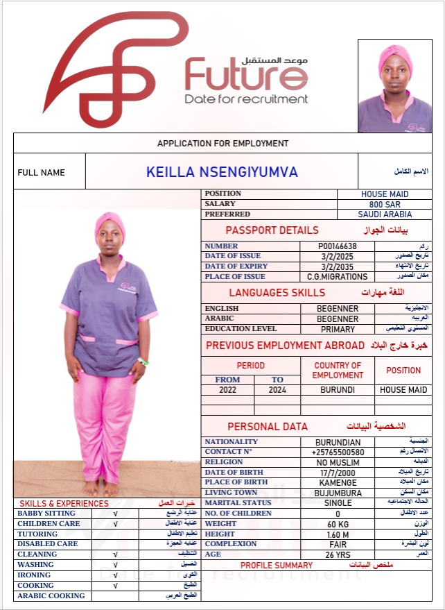 P00146638 - KEILLA NSENGIYUMVA - P00146638 KEILLA NSENGIYUMVA