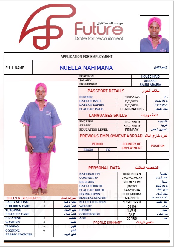 NOELLA NAHIMANA   P00054645