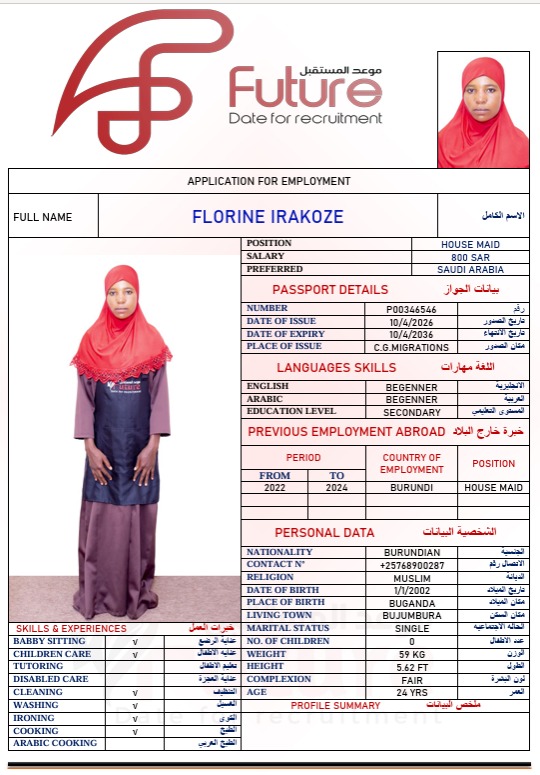P00346546   FLORINE IRAKOZE